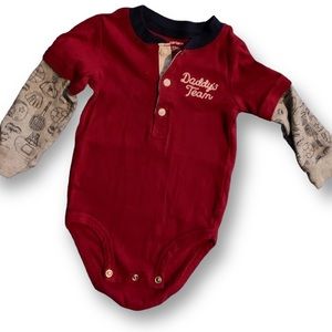 Infant long-sleeve Onesies Daddy's Team by Carter's
